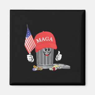Íman Engraçado Trump Mega Garbage Can Personagem de des
