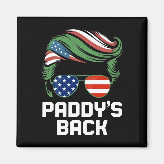 Íman Engraçado Trump Paddy's Back (Frente)