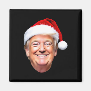 Íman Engraçado Trump Santa Hat Donald Trump Natal Novo