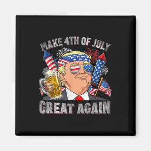 Íman Engraçado Trump Torna Homens Em 4 De Julho Novamen