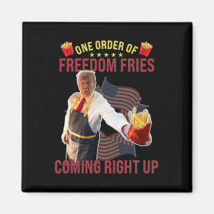 Íman Engraçado Uma Ordem De Fries De Liberdade Que Estã