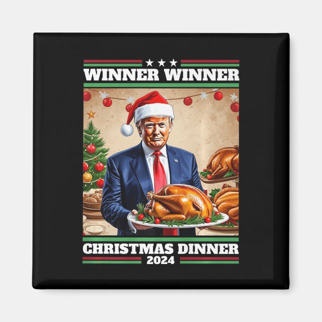Íman Engraçado Vencedor do Trump Janto de Natal (Frente)