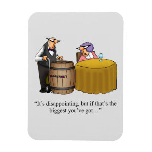 Íman Engraçado vinho Humor Magnet Presente