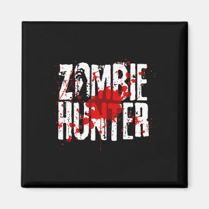 Íman Engraçado Zombie Hunter Design Para Meninas Hallow