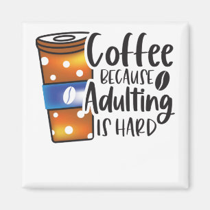 Íman Engraçados Amantes De Café Dizendo - Sublimaçã