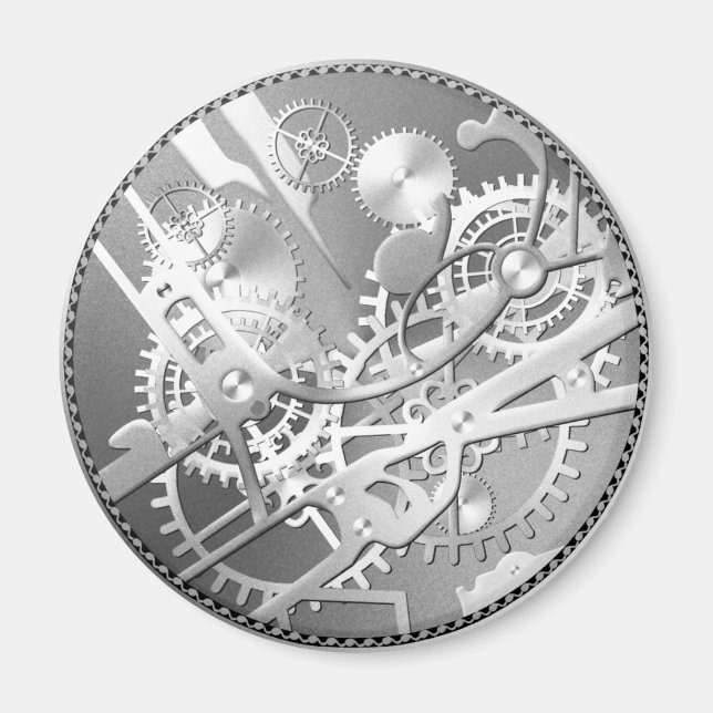 Íman Engrenagens de observação do steampunk do fígado (Frente)