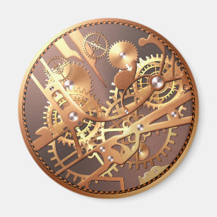 Íman engrenagens do relógio do steampunk