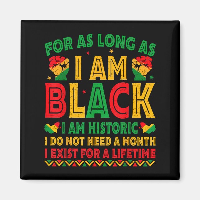 Íman Enquanto Eu For Negro Eu Sou Histórico Mês da Hist (Frente)