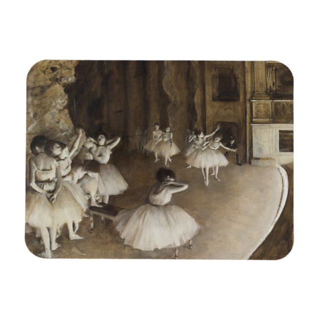 Íman Ensaio De balés No Palco Edgar Degas (Horizontal)
