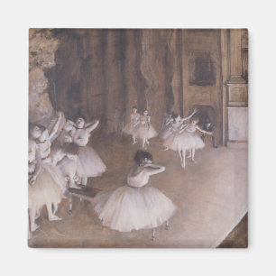 Íman Ensaio no palco, 1874 do balé de Edgar Degas  
