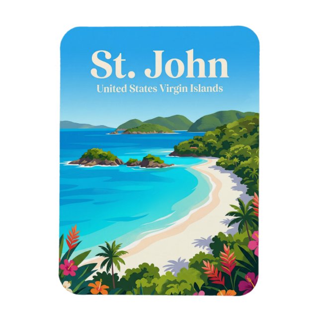 Íman Enseada Trunk Estados Unidos Ilhas Virgens (Vertical)