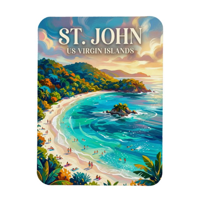 Íman Enseada Trunk US Ilhas Virgens (Vertical)