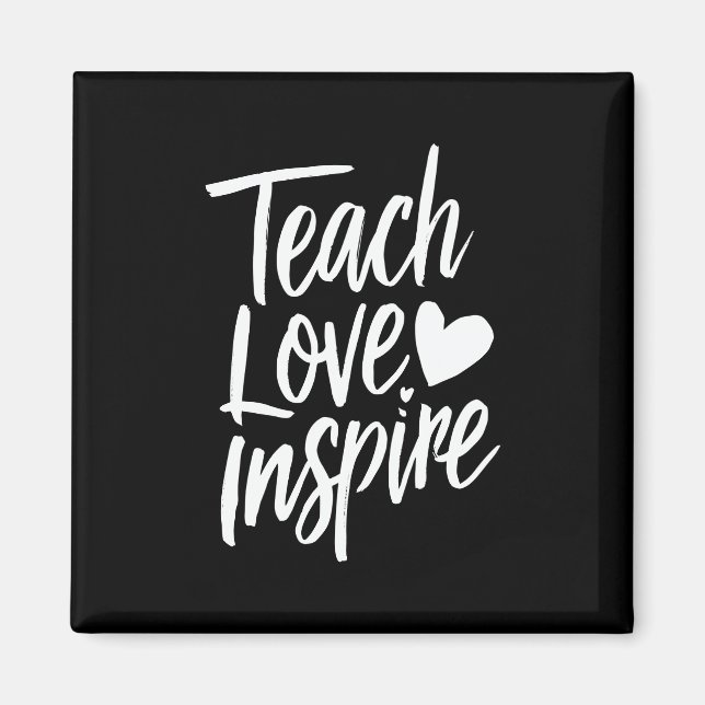 Íman Ensine Amor Inspire Presente do Dia dos Professore (Frente)