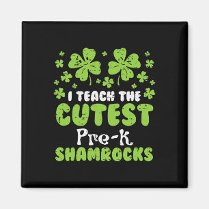 Íman Ensine os mais fofos Shamrocks pré-k Dia de São Pa