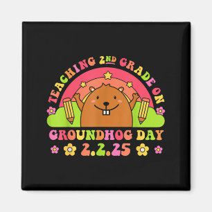 Íman Ensino da 2ª Série no Dia do Groundhog Piada Escol