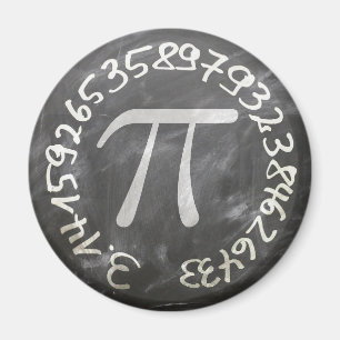 Íman Ensino De Chalkboard Pi Day Pi Day
