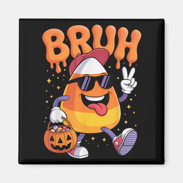 Íman Ensino De Halloween Engraçado De Milho De Candy (Frente)