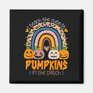 Íman Ensino Os Pumpkins Mais Bonitos No Patch Retro Tea