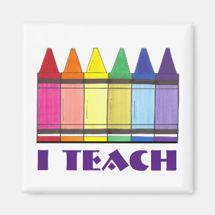 Íman Ensino Rainbow Crayons Professor Dotado de Magnet