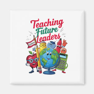 Íman Ensino Retro Líderes Futuros Professor Escola
