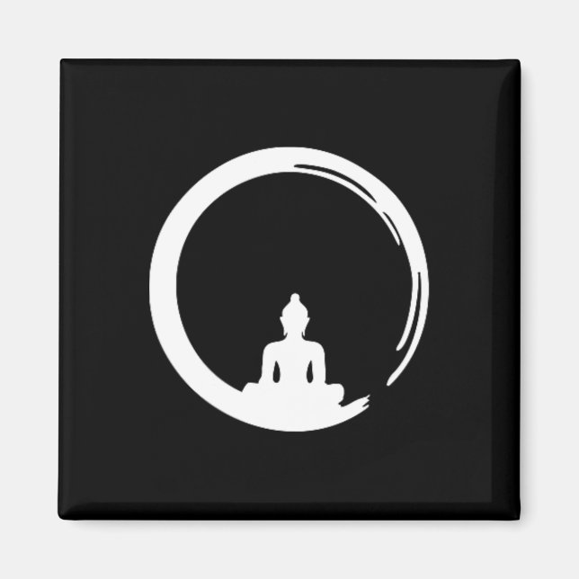 Íman Enso, Zen, Círculo, Símbolo Budismo Buda Meditação (Frente)