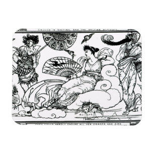 Íman 'Então a rainha do ar vibrou na sala