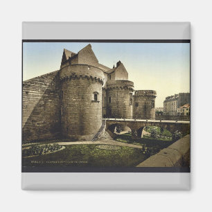 Íman Entrada ao castelo, vintage Photoch de Nantes,