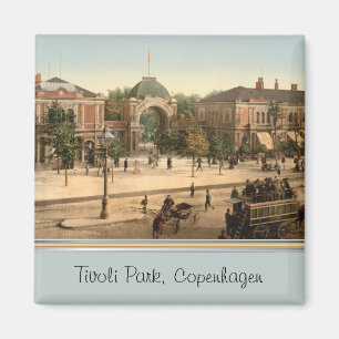 Íman Entrada customizável Copenhaga do parque de Tivol