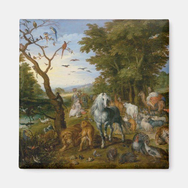 Íman Entrada dos animais na arca de Noah (Brueghel) (Frente)