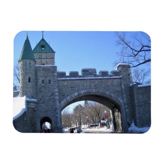 Íman Entrada na Cidade Velha do Quebec, Quebec, Canadá (Horizontal)