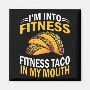 Íman Entrando em forma taco na boca engraçado cinco de 
