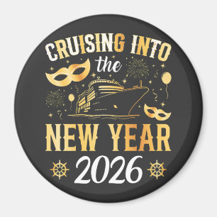 Íman Entrando no Ano Novo 2026 Círculo