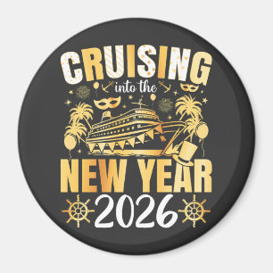 Íman Entrando no Ano Novo 2026 Círculo