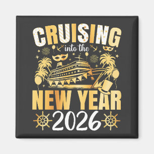 Íman Entrando no Ano Novo 2026 Quadrado