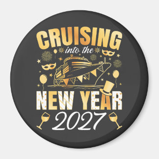 Íman Entrando no Ano Novo 2027 Círculo
