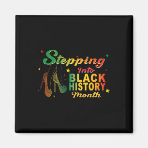 Íman Entrando no Mês da História Negra Salto Alto Afric