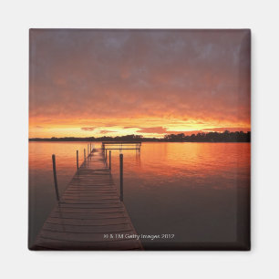 Íman Entre no por do sol no lago Minnetonka, manganês