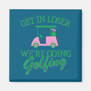 Íman Entre, vamos golfe golfe carrinho de golfe mãe fof