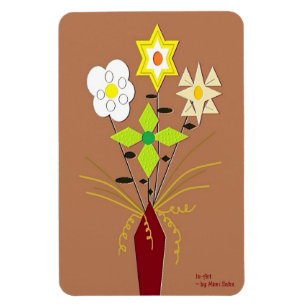 Íman "Entrega da Flor" 4 x 6 Magnetos de Fotografia Fle