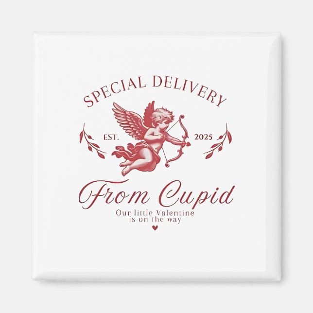 Íman Entrega Especial da Mamãe Grávida do Cupido do Dia (Frente)