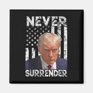 Íman Entregue Trump Mug Shot 2024 American Flag Women