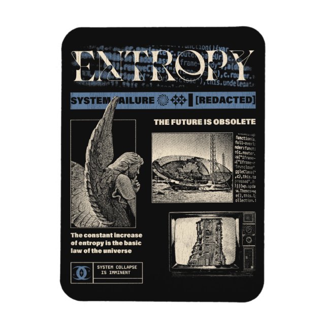Íman Entropia - Design brutalista (Vertical)