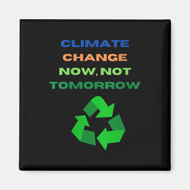 Íman Entusiasta das mudanças climáticas, ambiental (Frente)