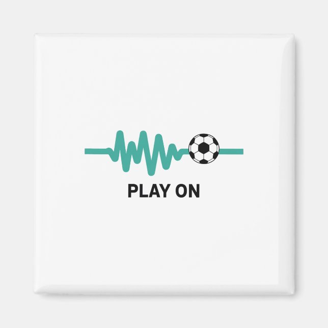 Íman Entusiasta do Ritmo do Futebol Play On (Frente)