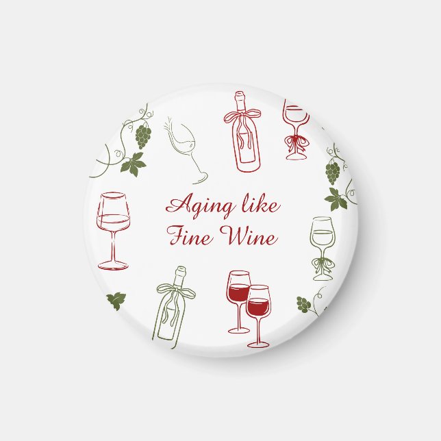 Íman Envelhecendo Como Um Bom Vinho (Frente)