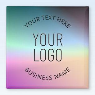 Íman Enviar logotipo Cores gradientes coloridas variá