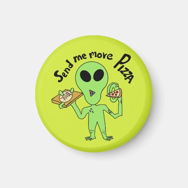 Íman envie-me mais pizza ufo (Frente)