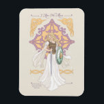 Íman Éowyn "I Am No Man" Battle-Ready Graphic<br><div class="desc">Celebrate courage and destiny in Middle-Earth™ with this stunning Lord of the Rings™–inspired design honoring Éowyn™. Illustrated in an elegant, flowing art style, she stands poised with sword and shield in hand, her windswept gown and golden hair capturing both strength and grace. Ornamental Elven-inspired detailing frames the composition, while the...</div>