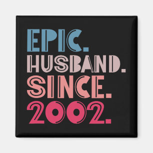 Íman Epic Husband Desde 2002 20 Casamento Aniversário R