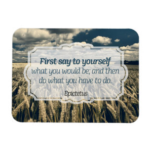 Íman Epictetus "Do it", citação inspiracional flexível